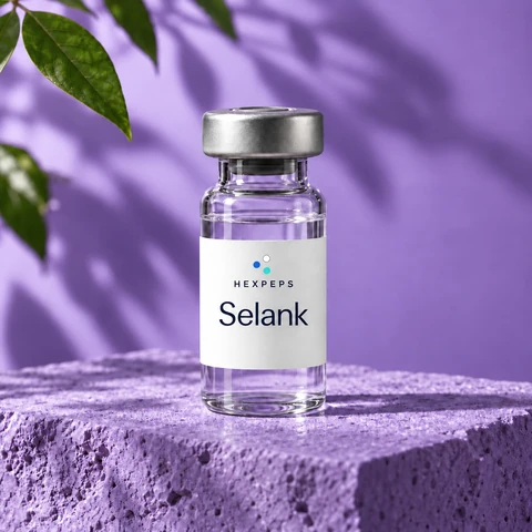 Vial ilustrativo Hexpeps etiquetado Selank